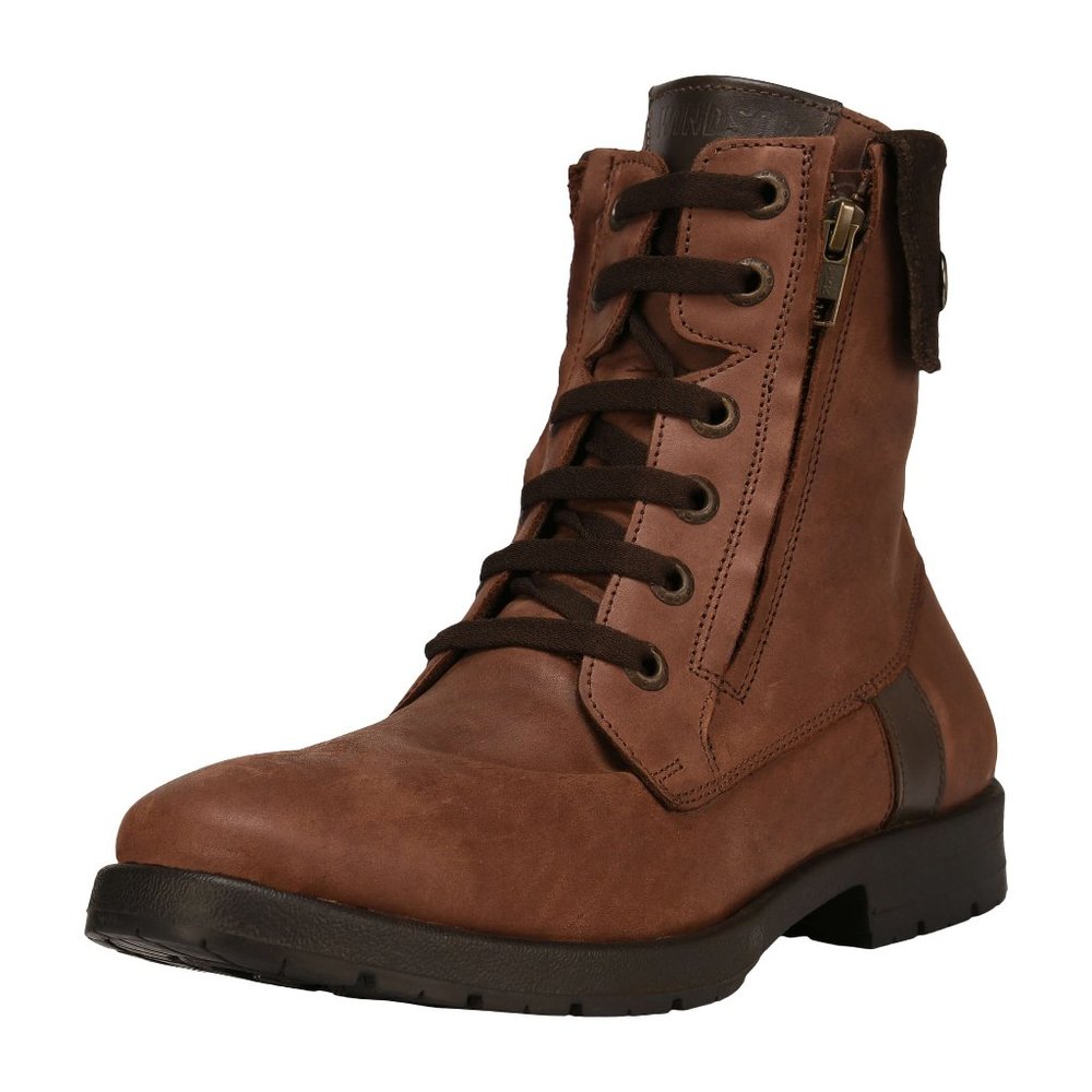 LIBERTYZENO Men's Brown  Lace-Up Casual Boots